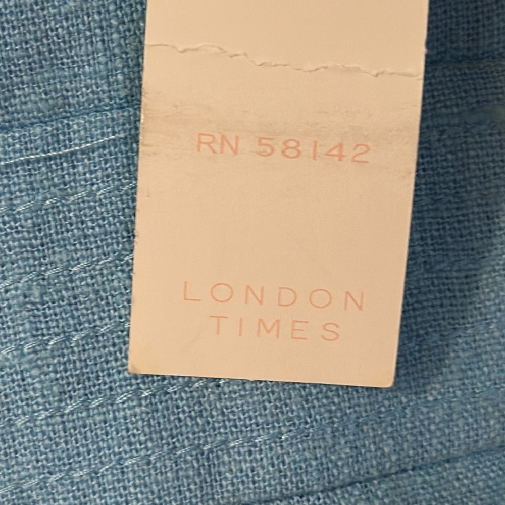 LONDON TIMES Linen Blend Fully Lined Hidden Zipper Sleeveless Dress NWT - Picture 10 of 13